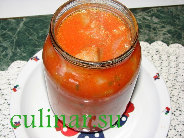 Белые баклажаны в кисло-сладком томатном соусе