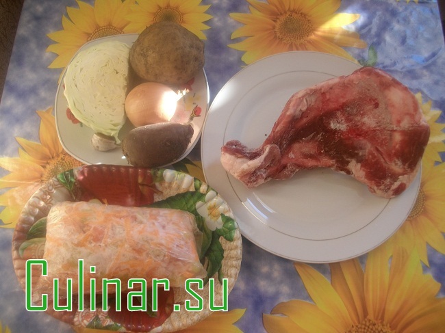 Наш любимый борщ с мясом – culinar.su 