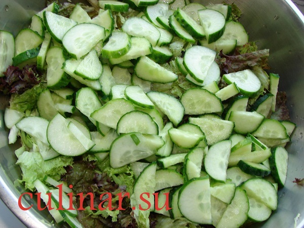 Зеленый листовой салат: Витамин